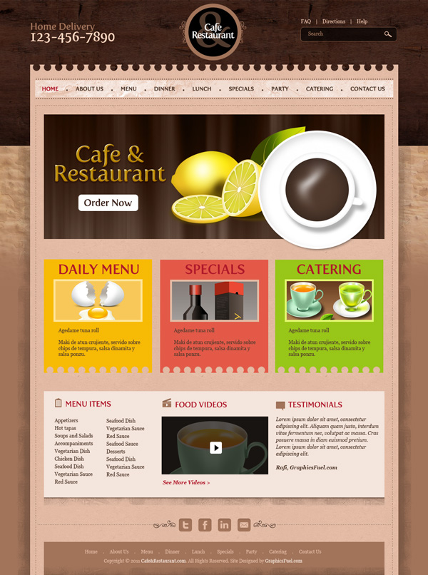 cafe&restaurant-template-preview