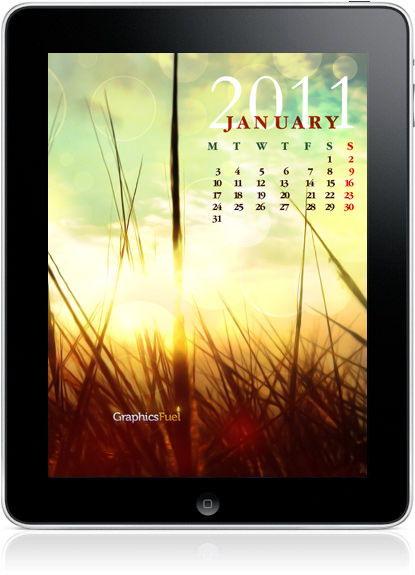 January 2011 Calendar Blank Printable Template