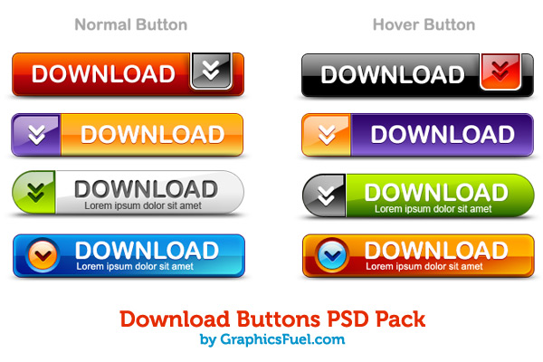 download image. Today's PSD download is a set of download buttons in Photoshop PSD format.