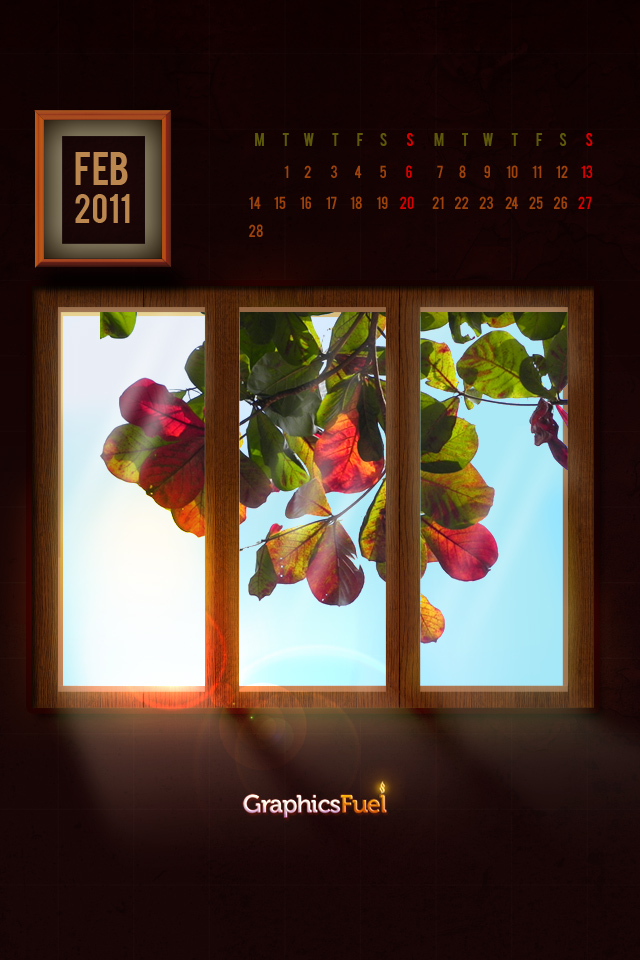 Download Wallpaper Calendar February 2011 files