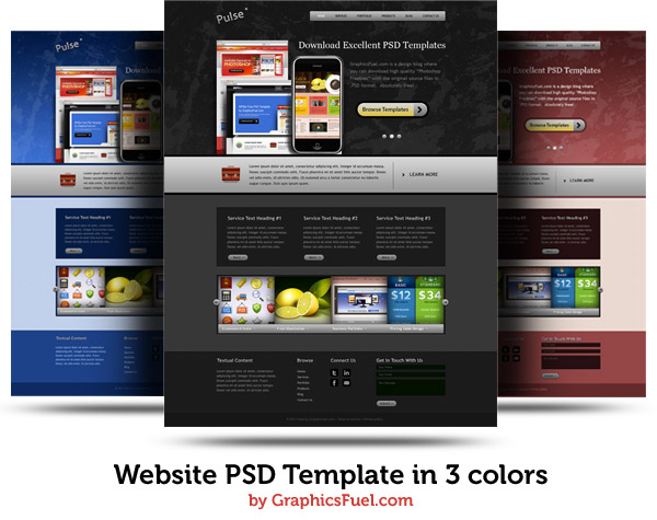 Fresh Website Template PSD Pack