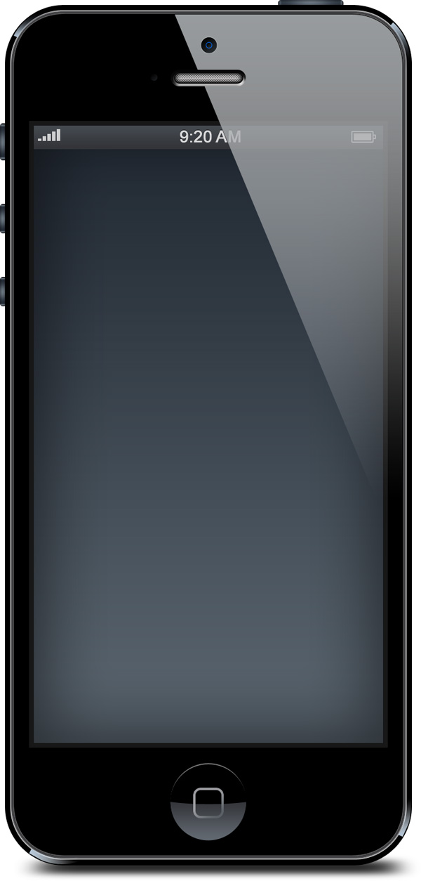 iPhone 5 black and white blank templates (PSD) - GraphicsFuel