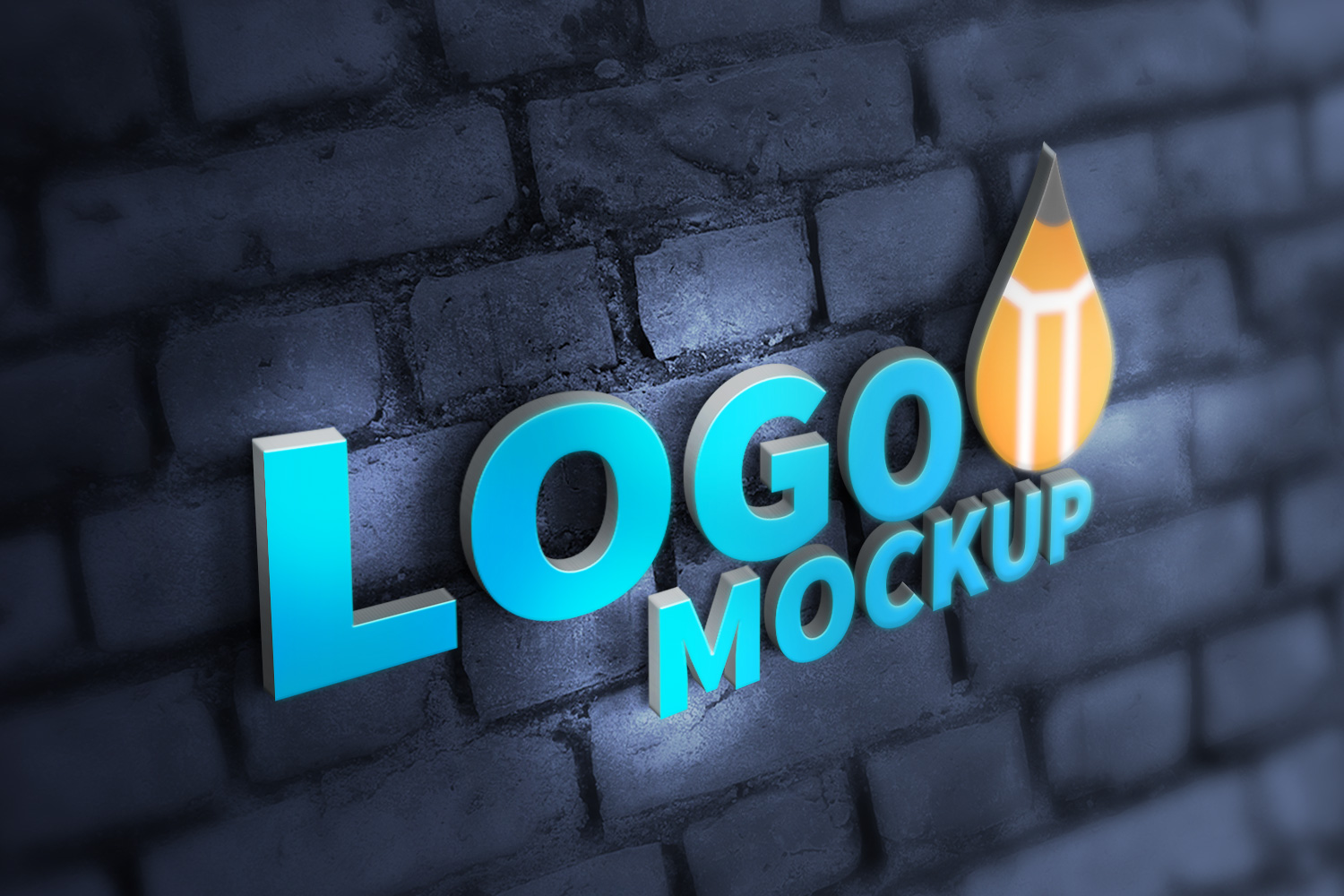 3D LOGO MOCK-UP (PSD)