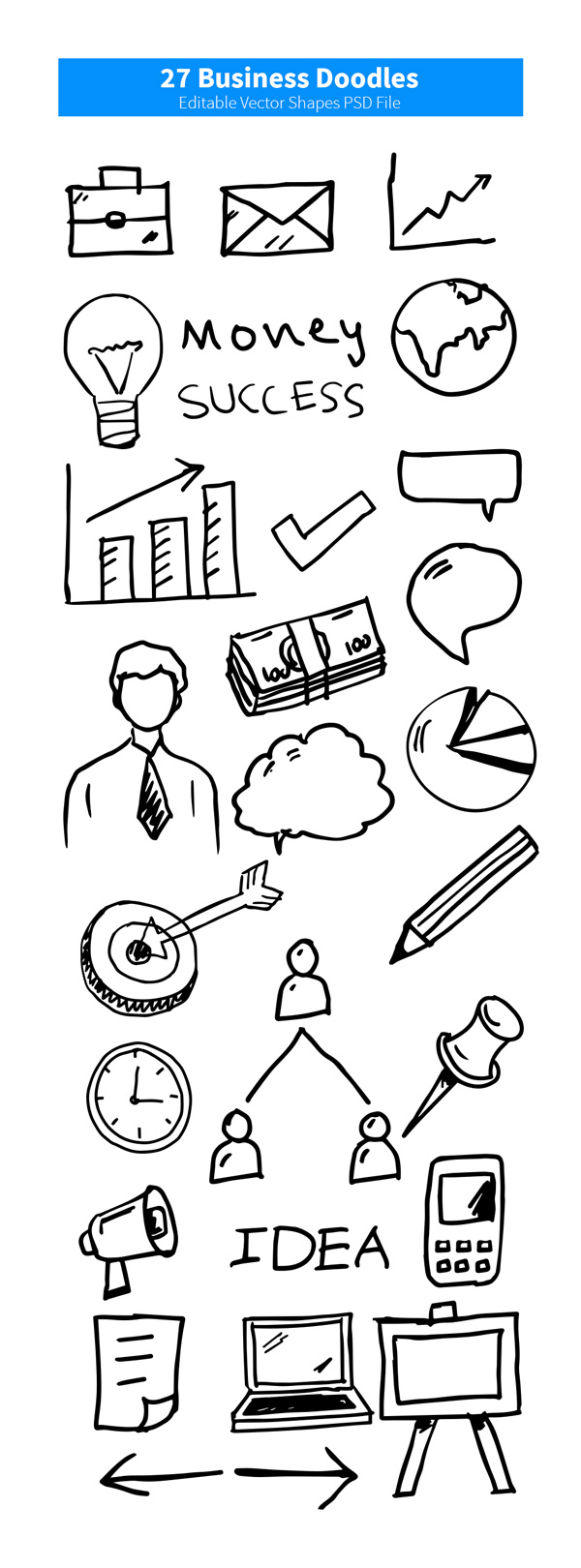 business-doodles-vector