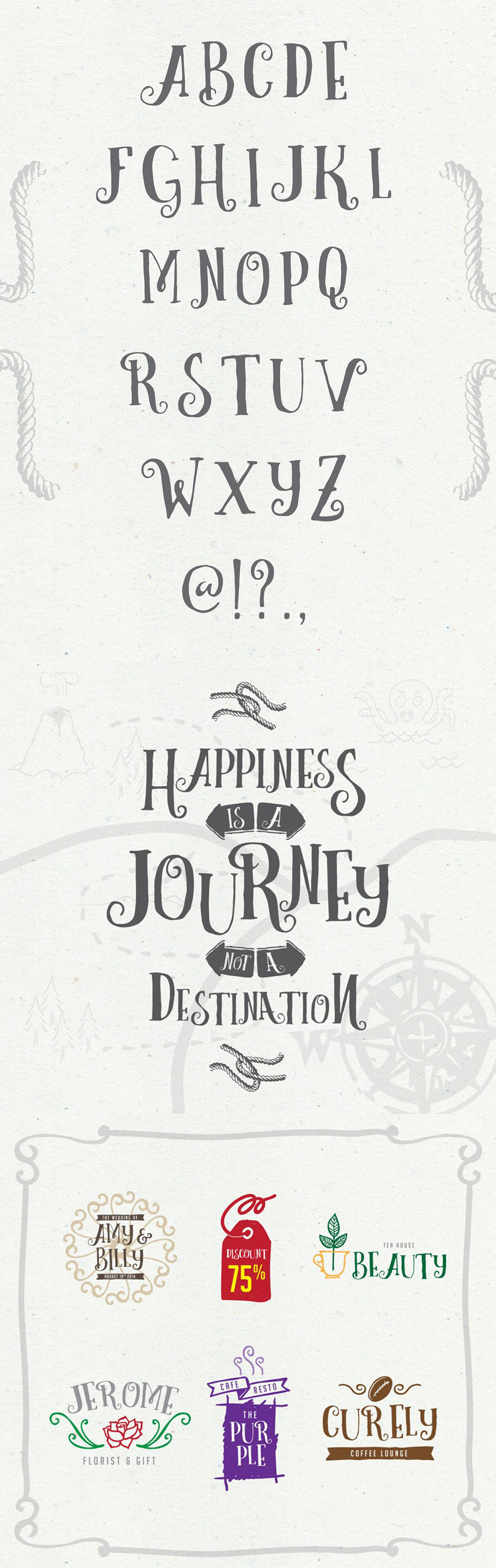 Curely Free Decorative Font