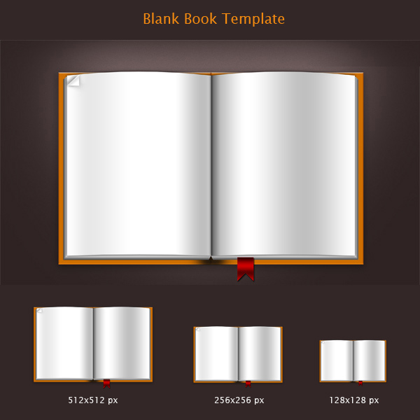 blank book template