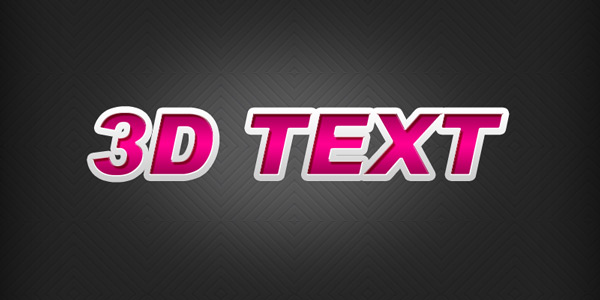 Create a 3D text effect in Photoshop - Graphicsfuel