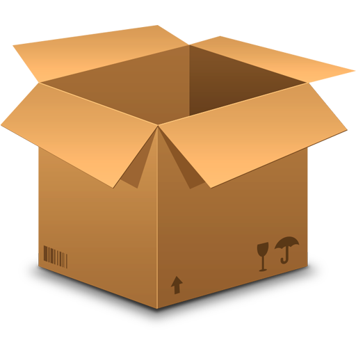 Realistic cardboard box icon (PSD) - GraphicsFuel