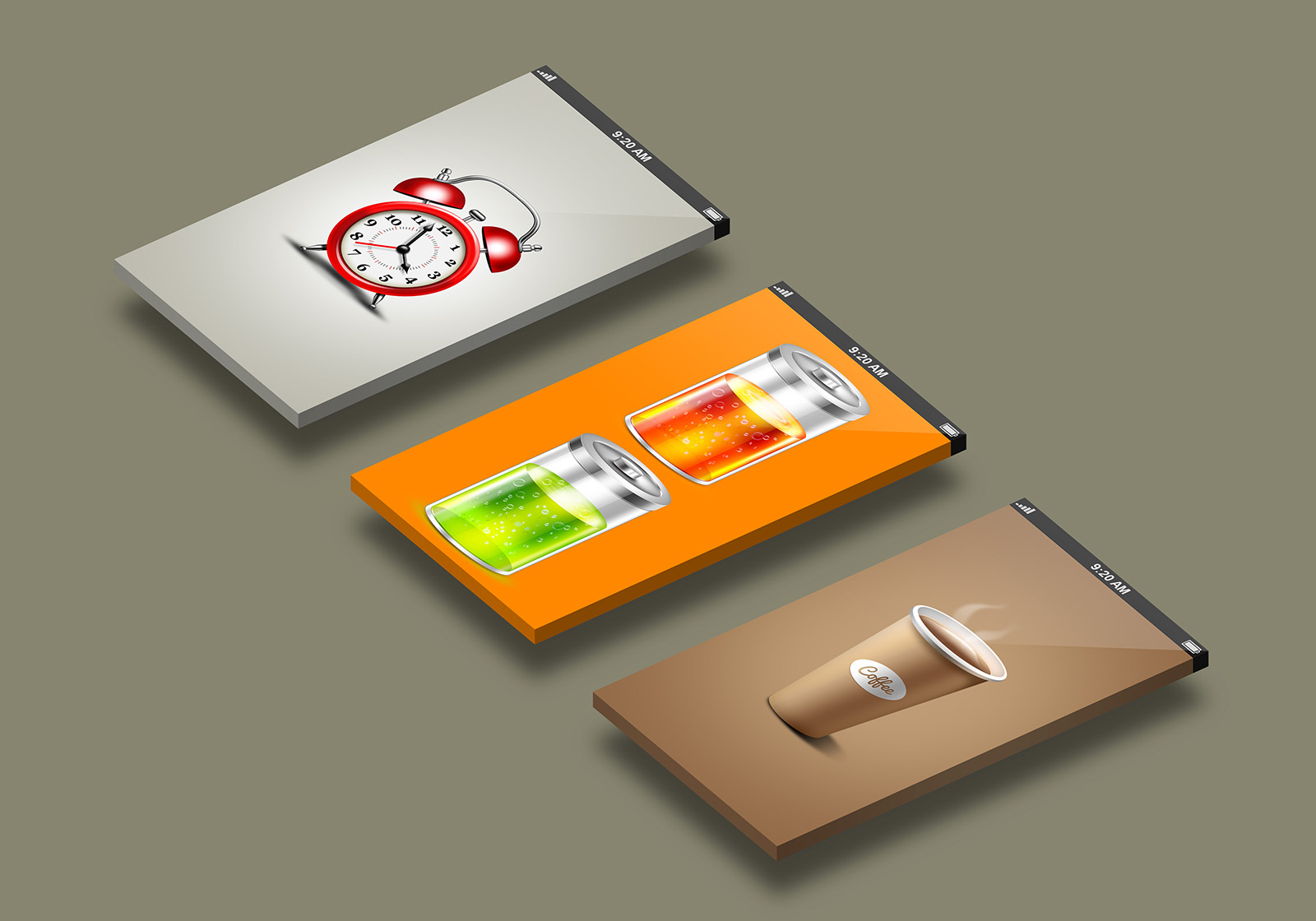 Display mockup template