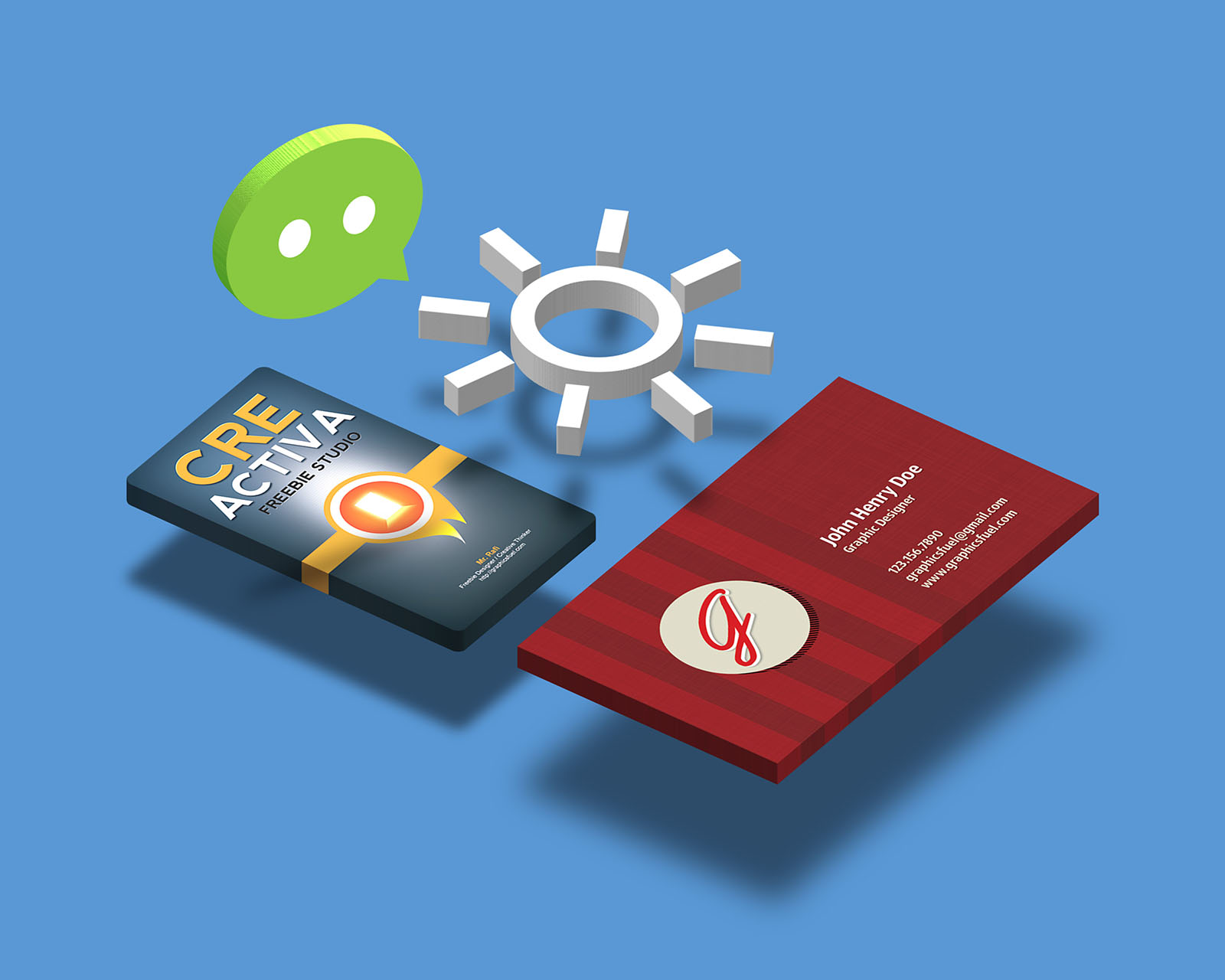 Display mockup template