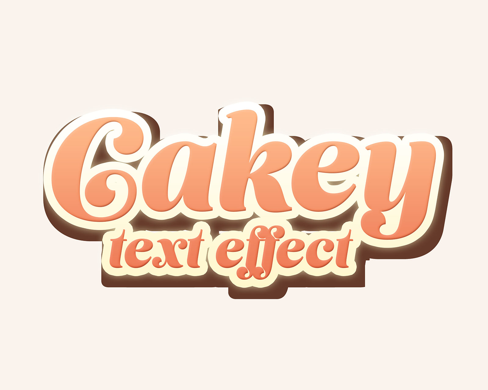 Yummy Photoshop text effects and styles - Bakery