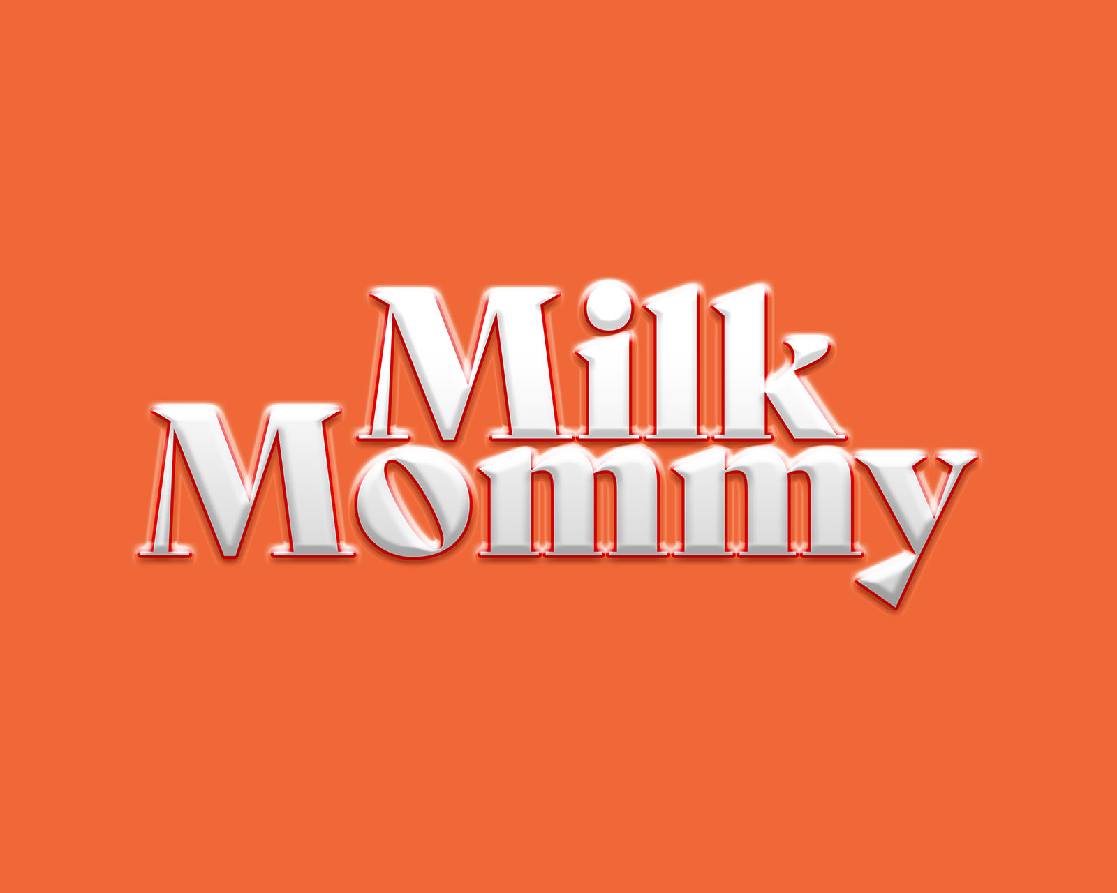 Milk Mommy Text Effect
