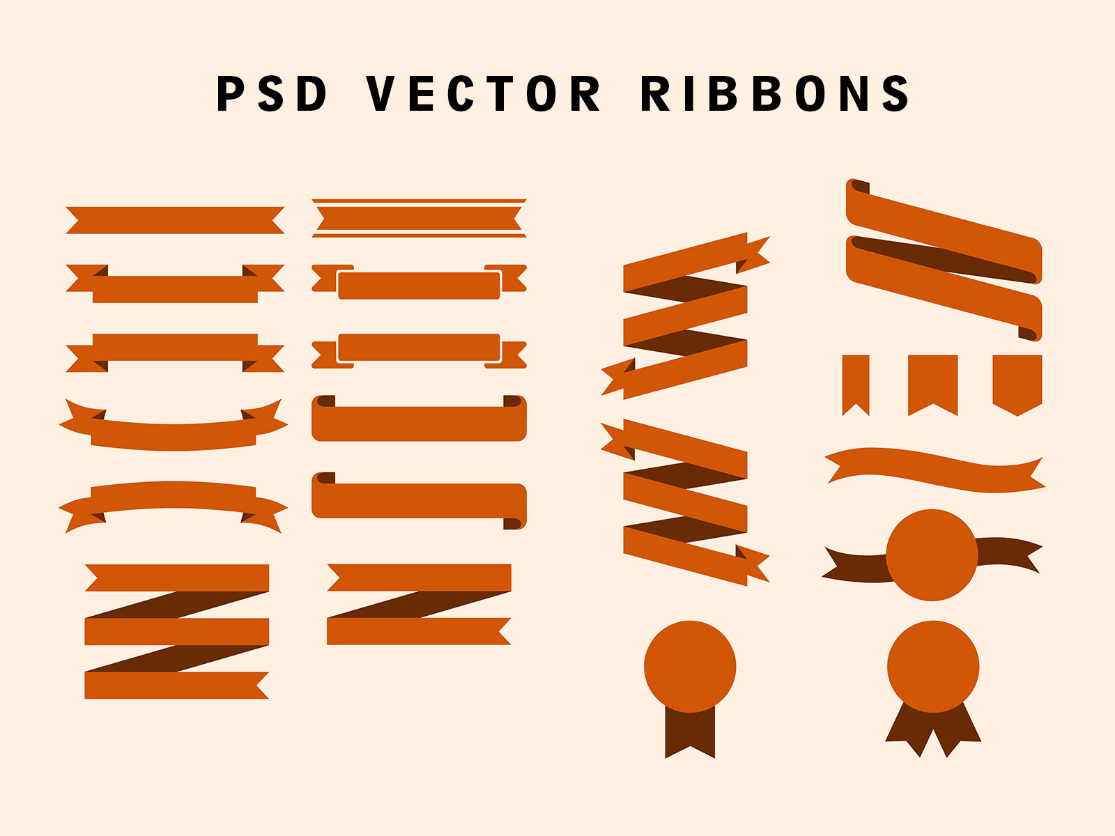 20 PSD Vector Ribbons