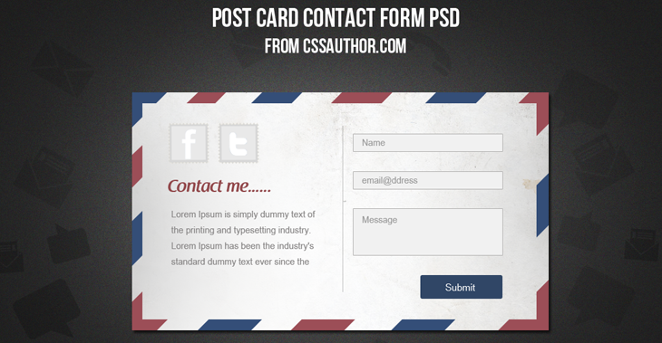 Free-Download-Postcard-Contact-Form-PSD-cssauthor.com_
