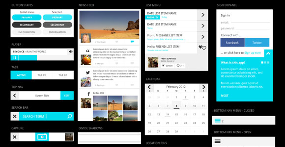 UI-kit-mobile-apps-PSD