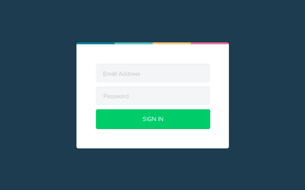 flat-login-psd