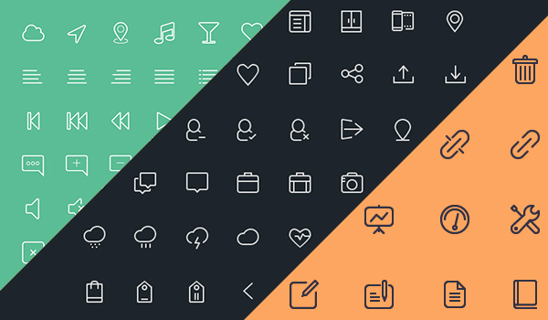 free-line-icons-set