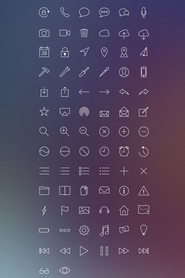 iOS7-Inspired-Line-Icons