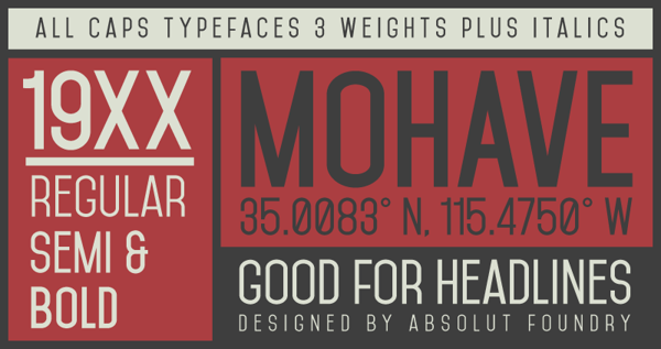mohave-free-typeface