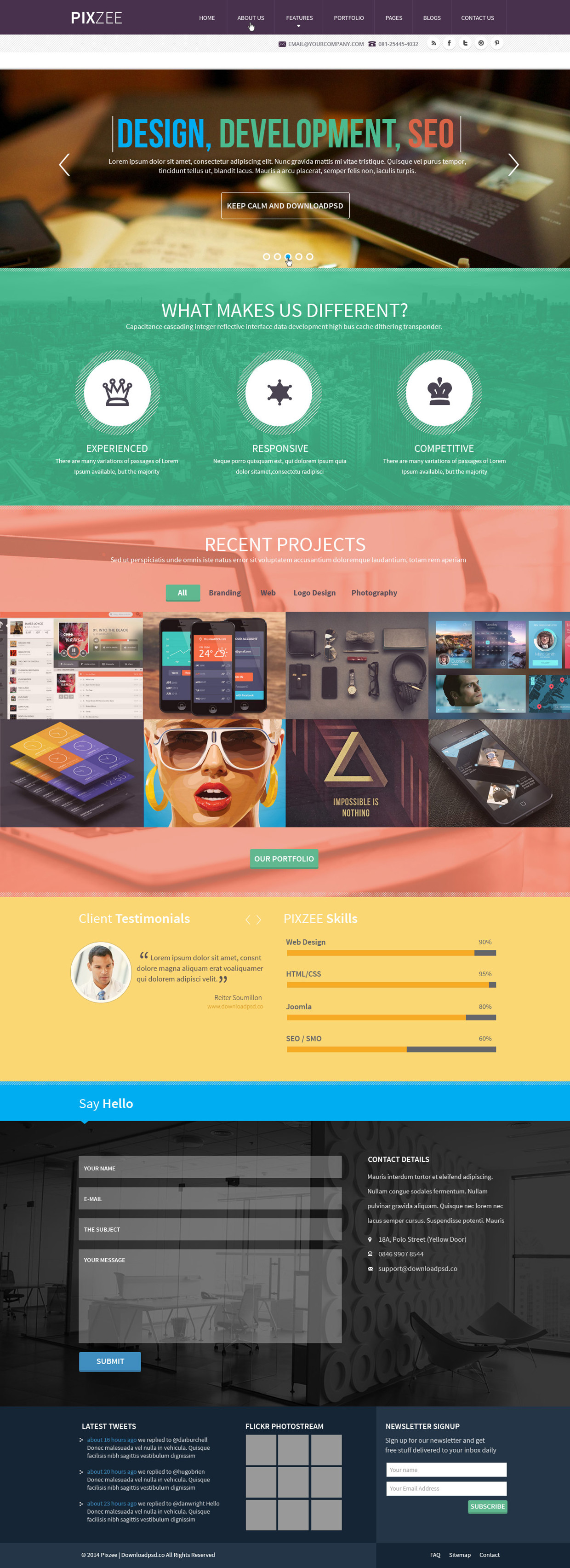 pixzee-single-page-website-psd