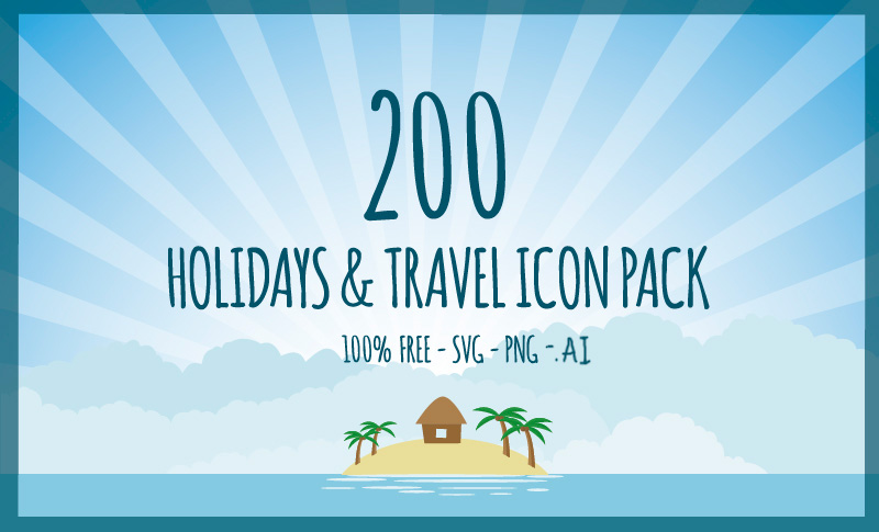 Holiday & Travel Icons Pack