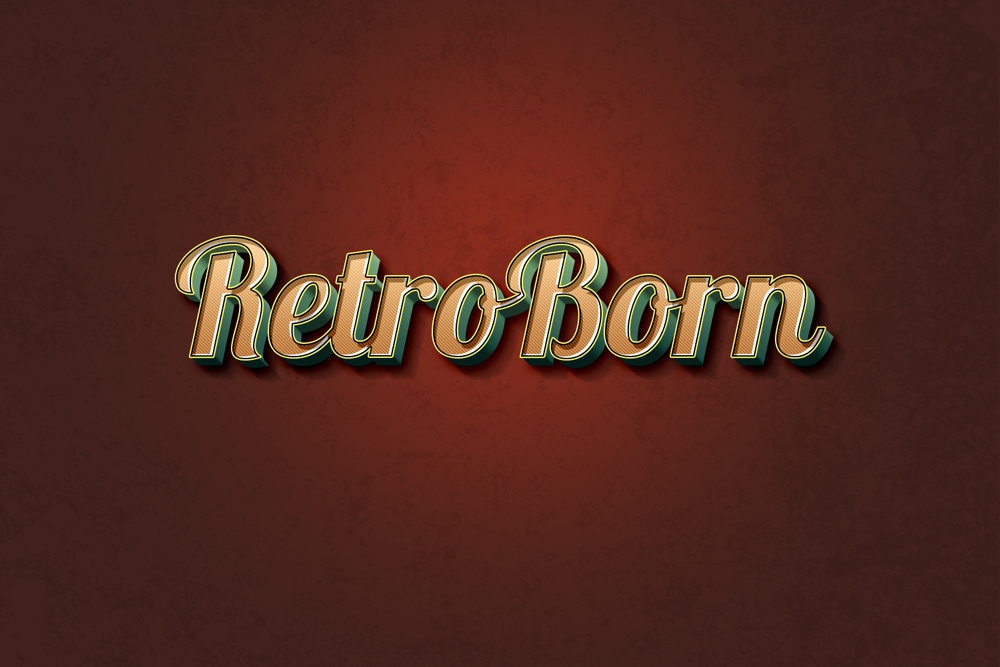 Retro Text Effect