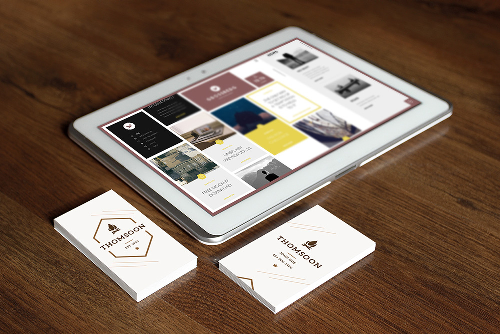 tablet-business-card-mockup