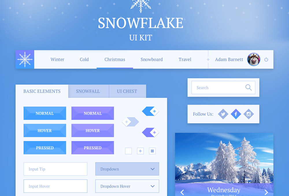 snowflake-free-ui-kit-featured