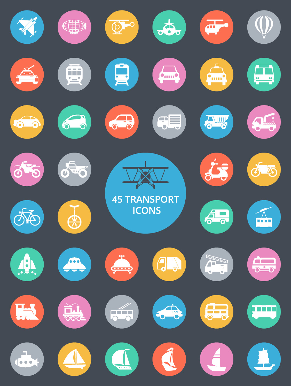 free-transport-icons