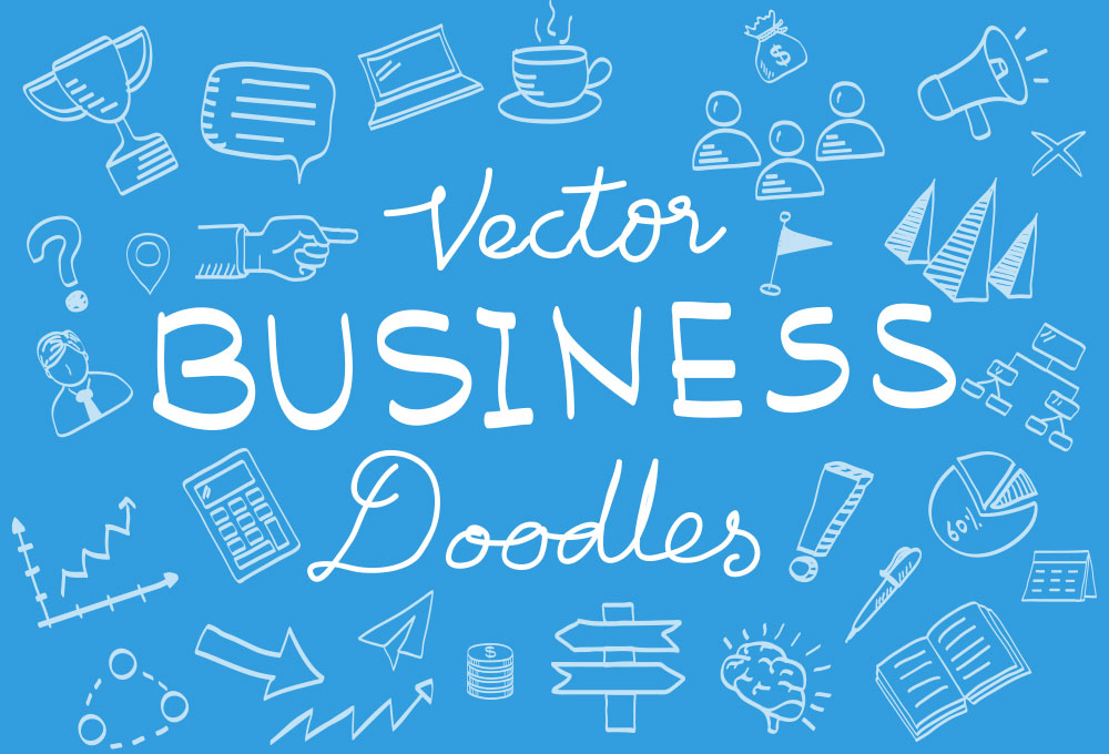 Business vector doodle elements