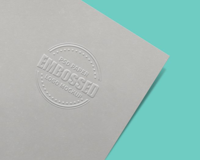 Download Embossed Paper Logo Mockup PSD - GraphicsFuel