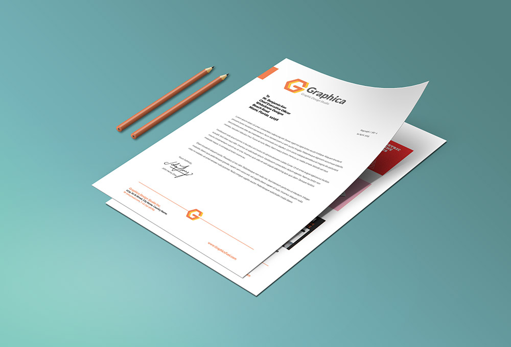 Download Letterhead And Paper Portfolio Mockup PSD - GraphicsFuel