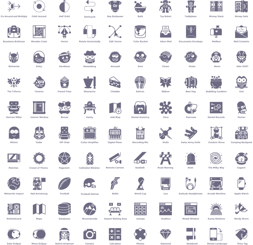 100 Free Icons in 4 Styles Graphicsfuel