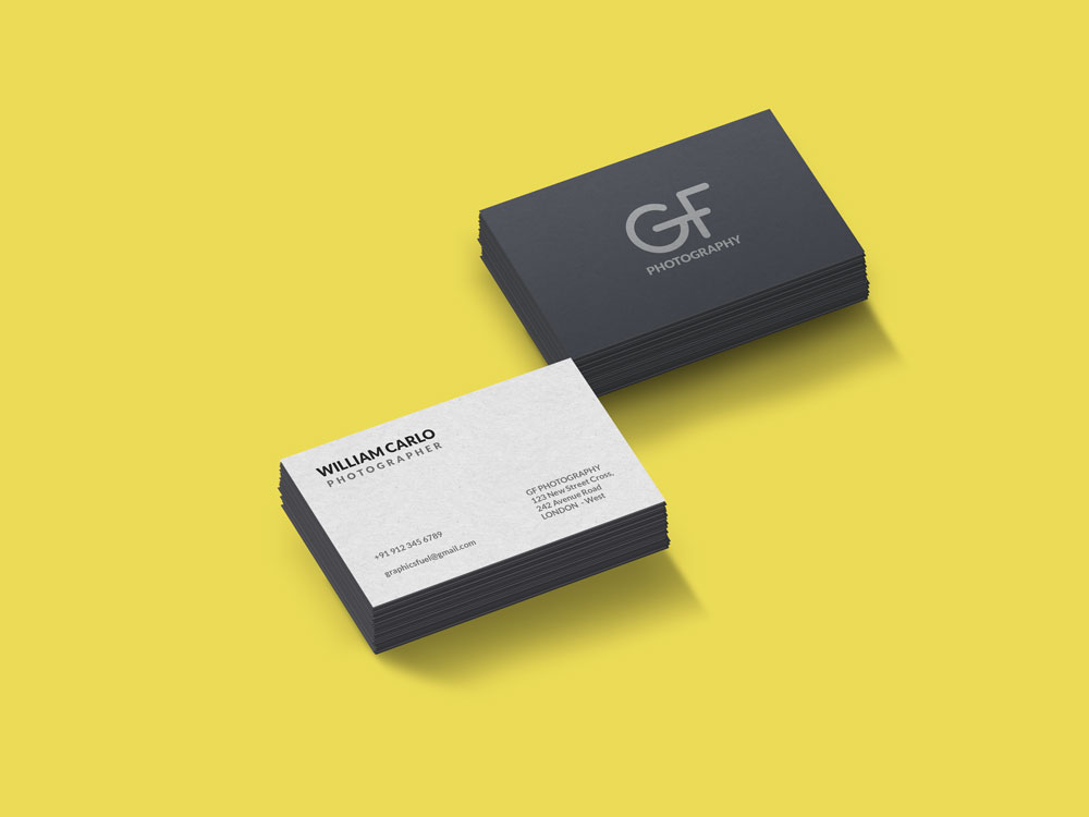 business card mockup template