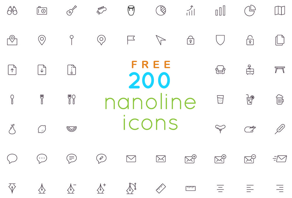 200-free-nanoline-icons