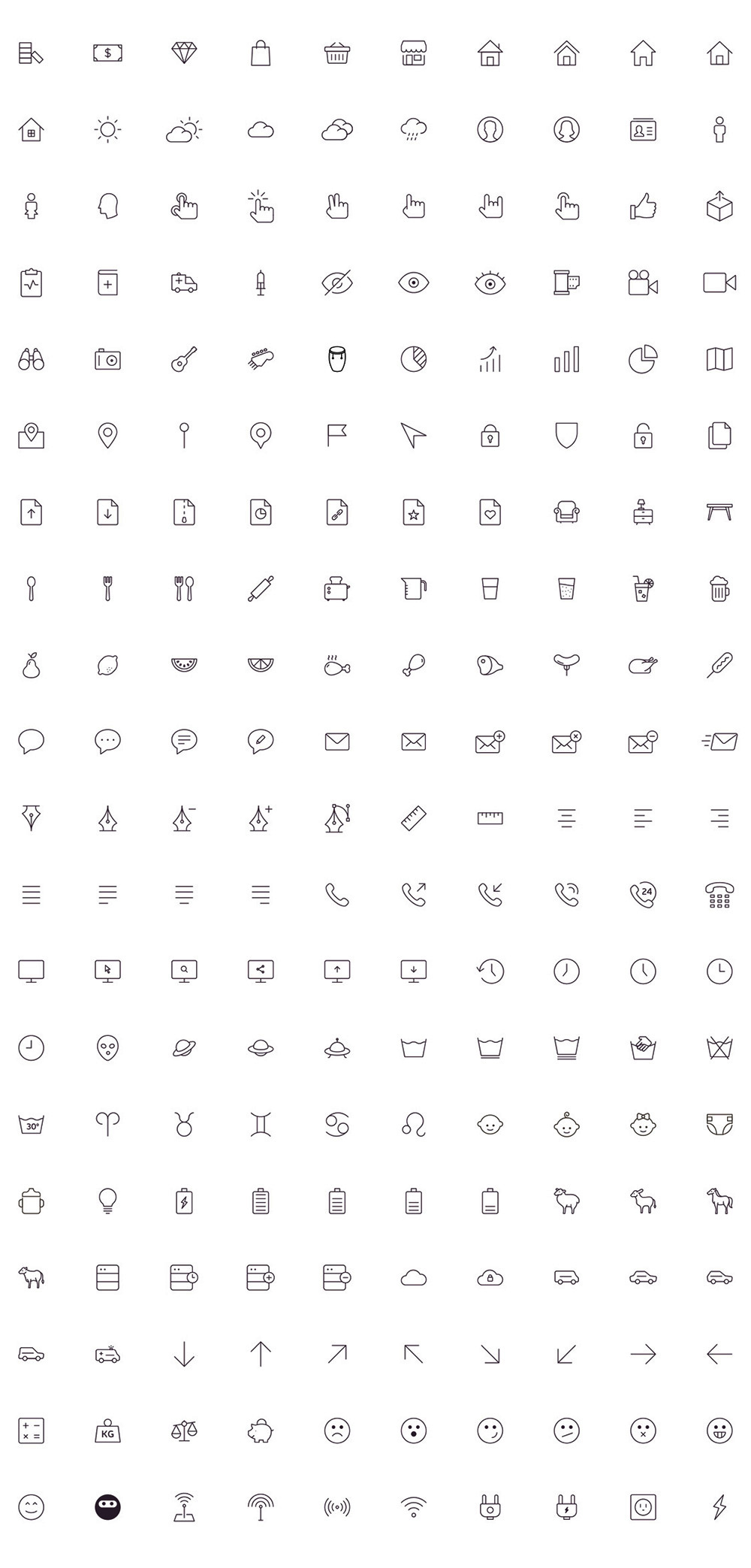 200-free-outline-stroke-icons