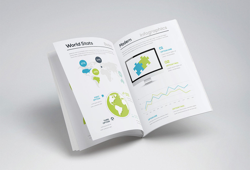 Download Free Infographic Brochure Template Graphicsfuel PSD Mockup Templates