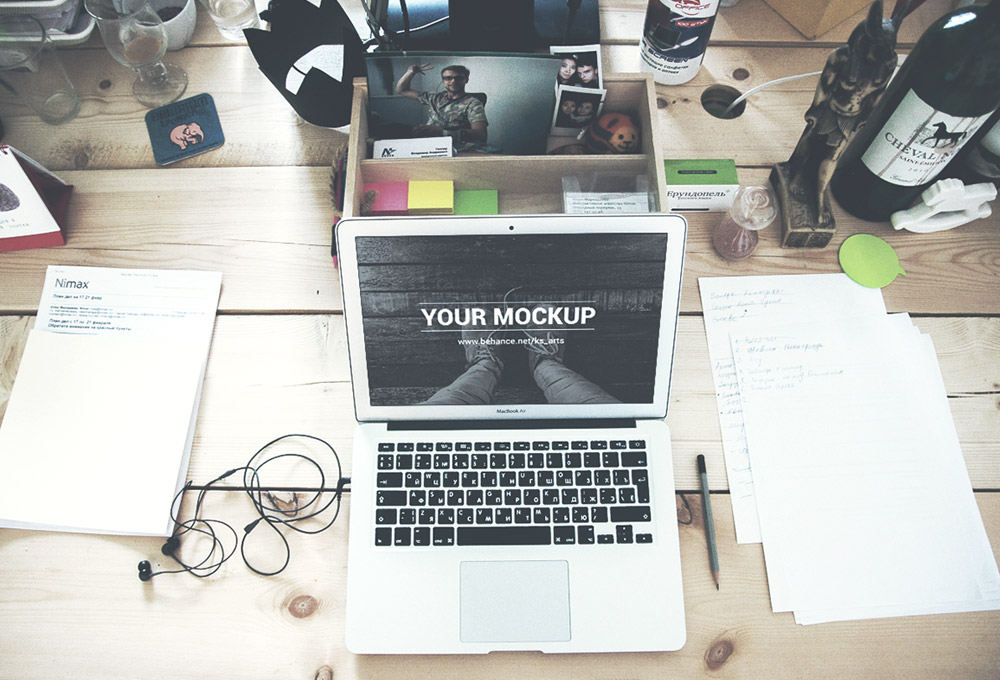 PSD Mockup for Macbook Air