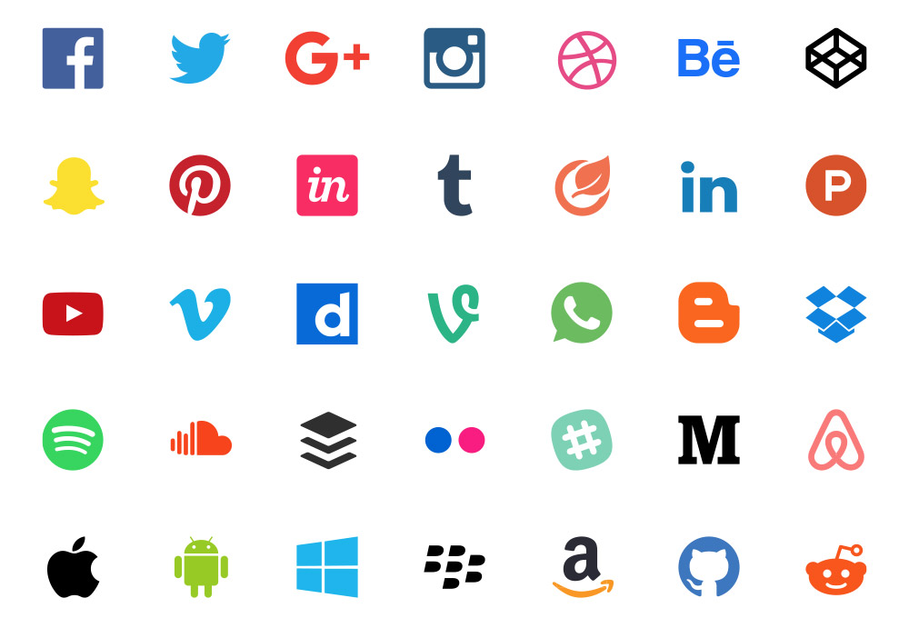 50 Free Flat Icons