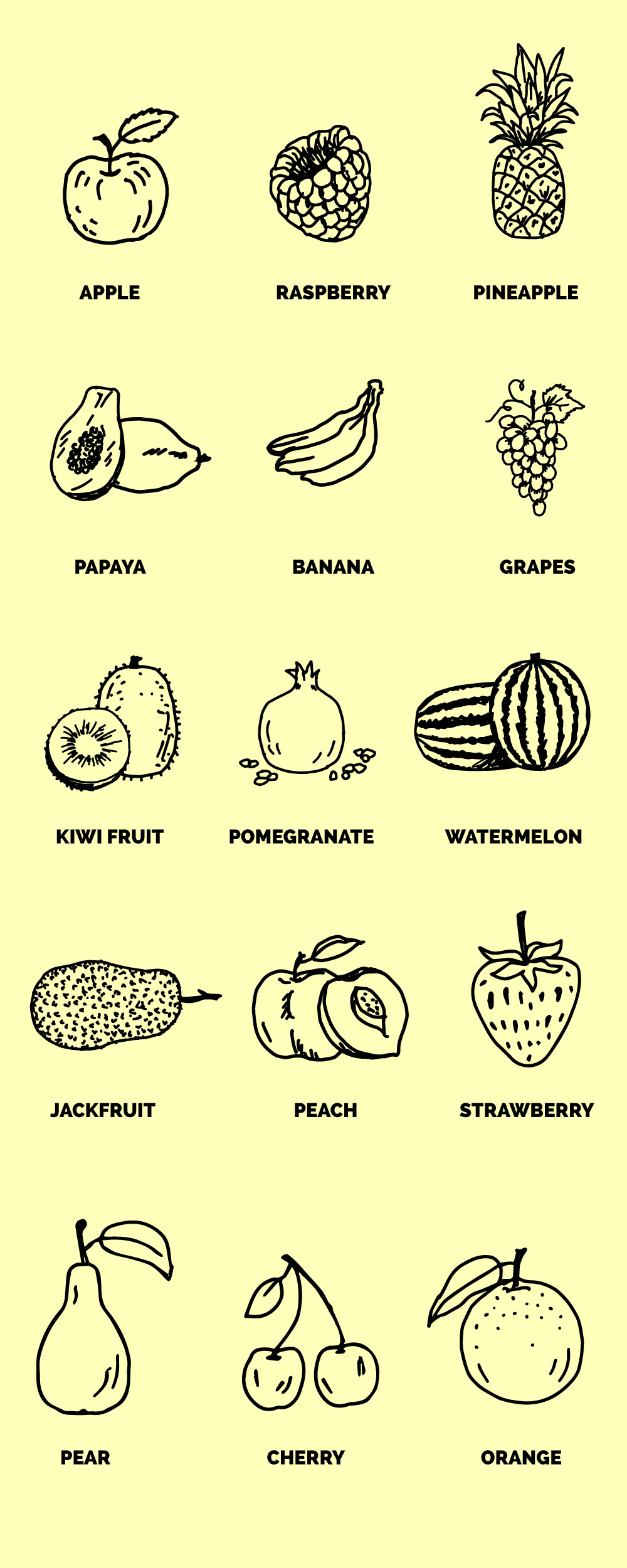 Hand-drawn Free Fruit Vectors