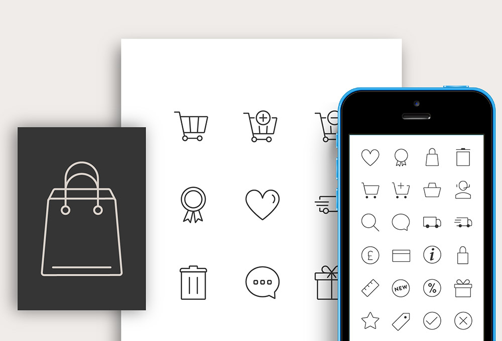 Free Responsive Ecommerce Icons