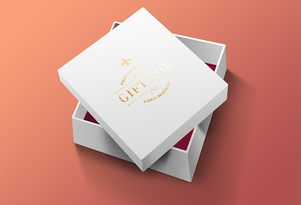 Free Gift Box PSD - GraphicsFuel