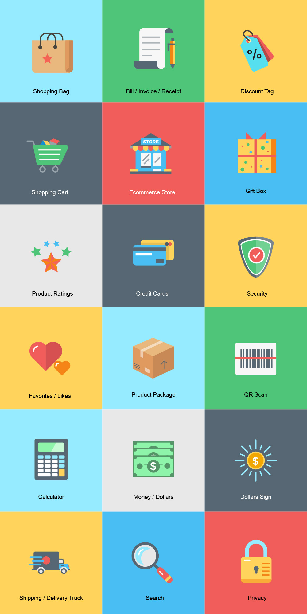 Free Ecommerce Icons