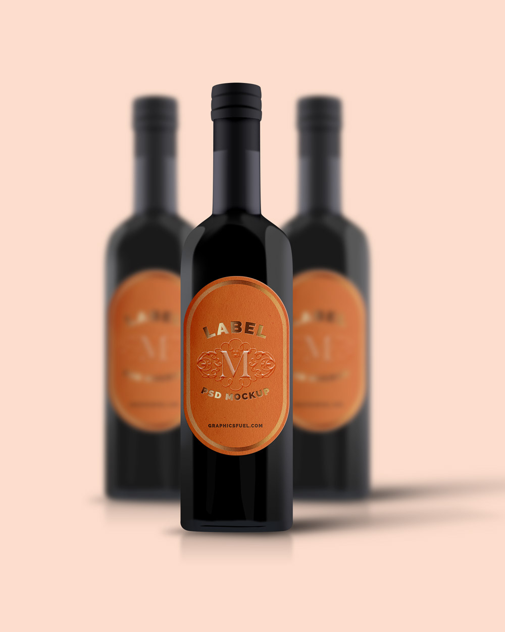 Wine Bottle Mockup PSD