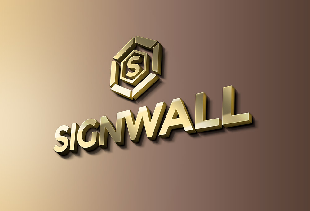 Download Sign Wall Logo Mockup PSD - GraphicsFuel