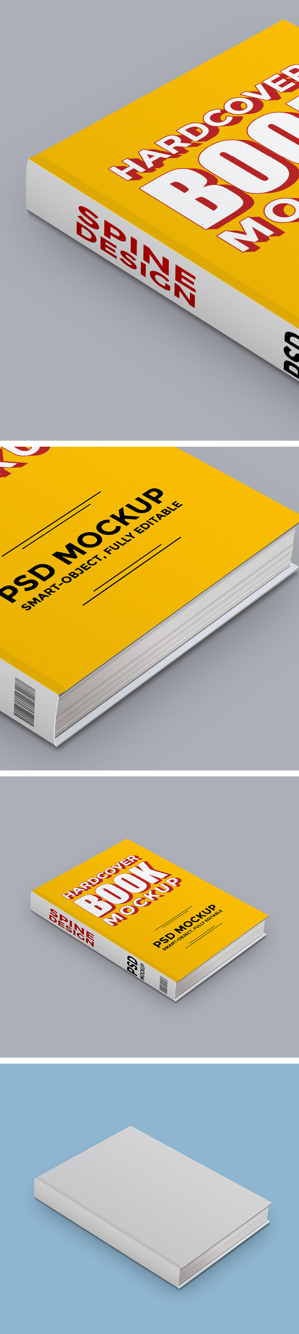 Hardcover Book PSD Mockup