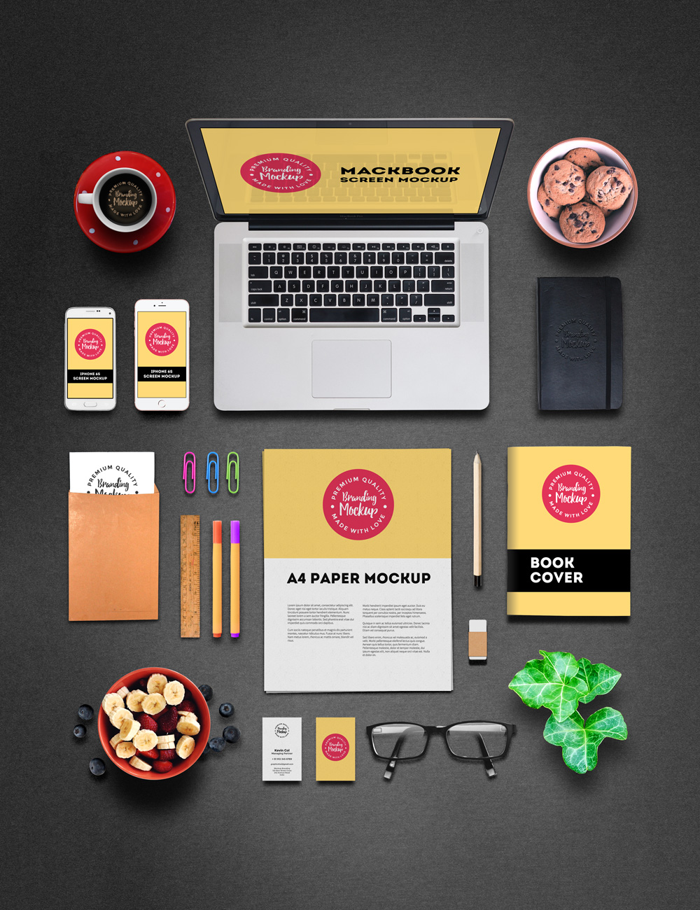 Download Branding and Identity Mockup - GraphicsFuel Free Mockups