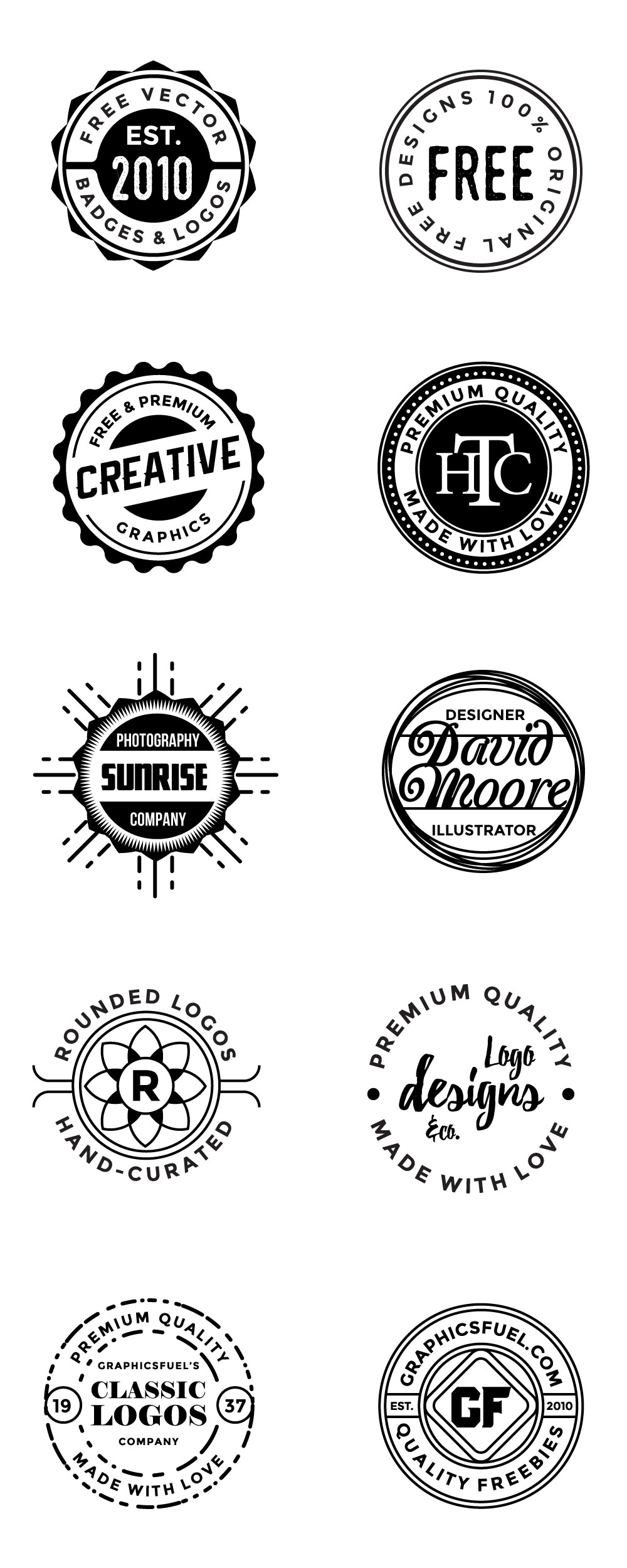 Round Logos and Badges