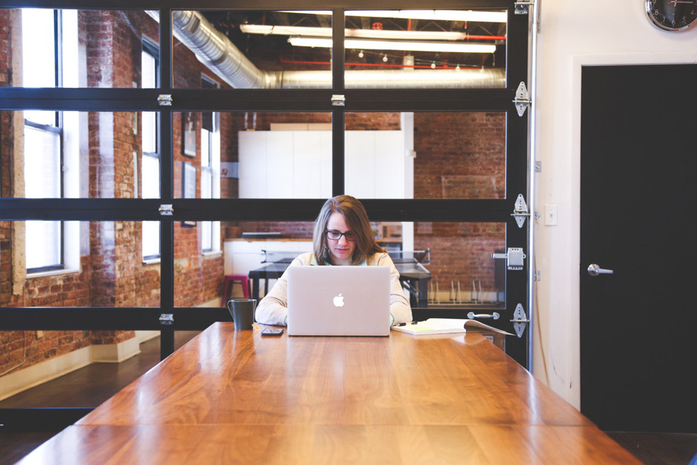 Woman Laptop Office