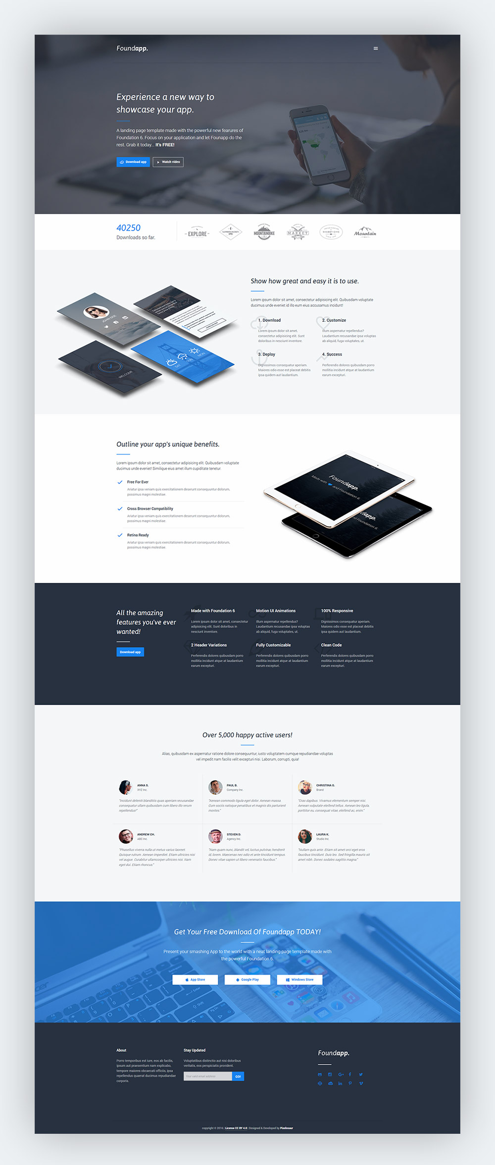 HTML Free Landing Page